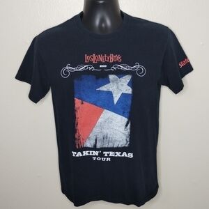 Los Lonely Boys Adult Small Band T-shirt Takin Texas Tour Concert Tee Black 2010